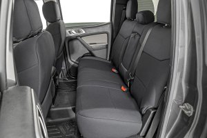 Ford Ranger Seat Covers - Front + Rear - Rough Country - Neoprene - '19-'25